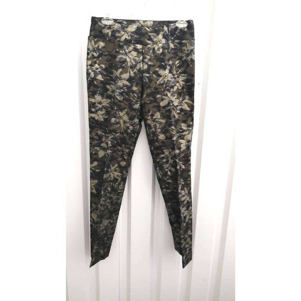INSIGHT Pull On Pants Metallic Floral Sz 6